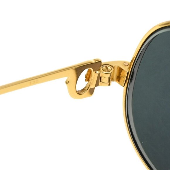 CARTIER Romance Louis Sunglasses Green Gold France 31RL567 main image 14